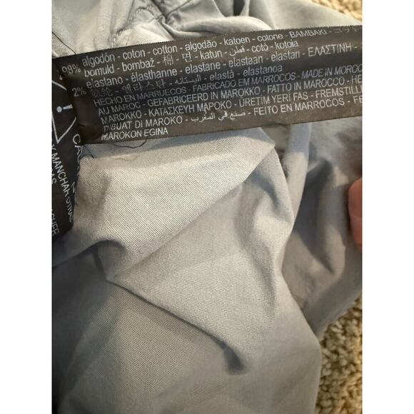 Zara Light Gray Drawstring Jogging Pants Elastic Cuff Athleisure Size L/M - Picture 8 of 8